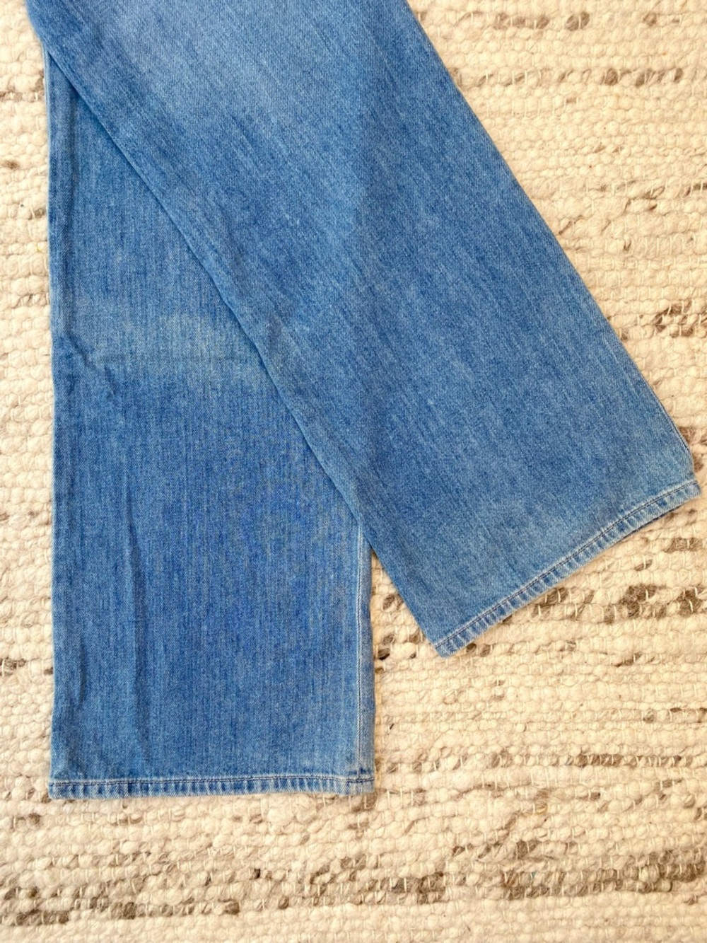 Reformation NWOT Starley Jumpsuit Tortuga Denim Open Back Wide Leg, Size 6 - Picture 7 of 12